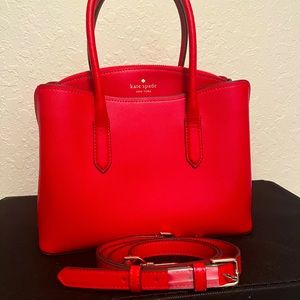 Kate Spade Red Leather Handbag/Crossbody